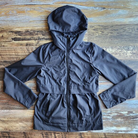 Lululemon Nonstop Hooded Jacket Zip Up Lightweight Water-Repellent Black - Picture 7 of 16